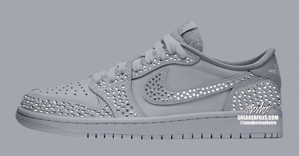 Swarovski x Air Jordan 1 Low OG "Stealth" für 1.000 € ab 15. Mai 2025 erhältlich